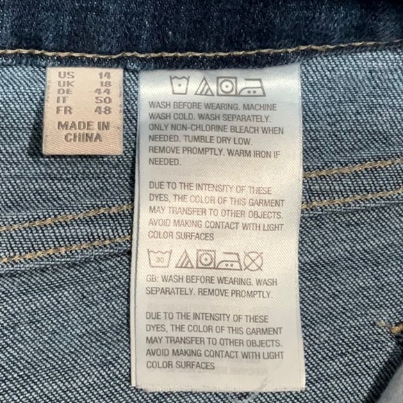 LOGO Straight Jean w/Rolled Cuff EUC - Picture 8 of 9